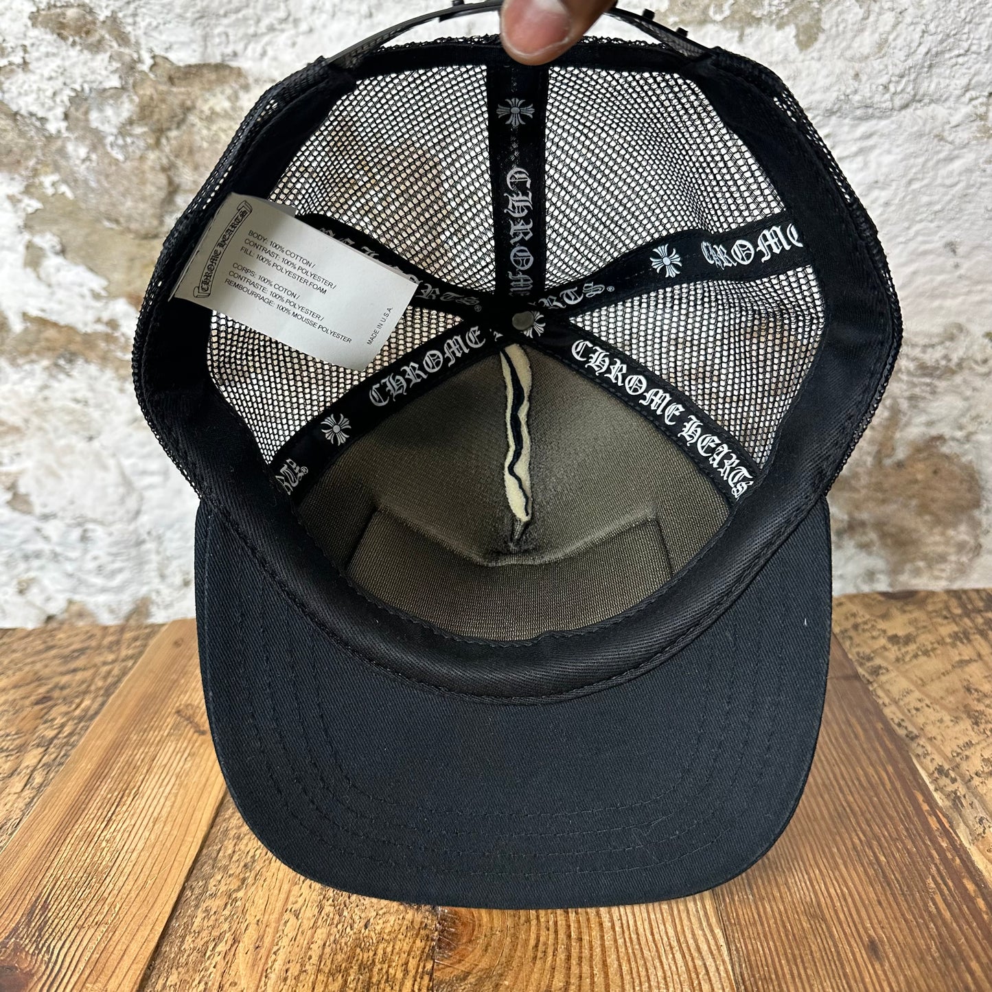 Chrome Hearts Hollywood F*** Black Trucker Hat
