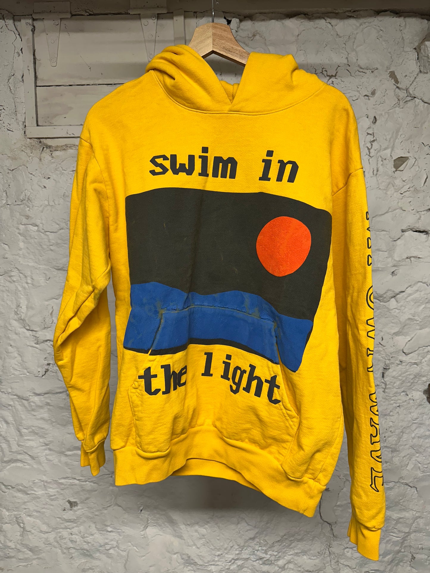CPFM Kid Cudi Swim In The Light Hoodie Yellow Sz M