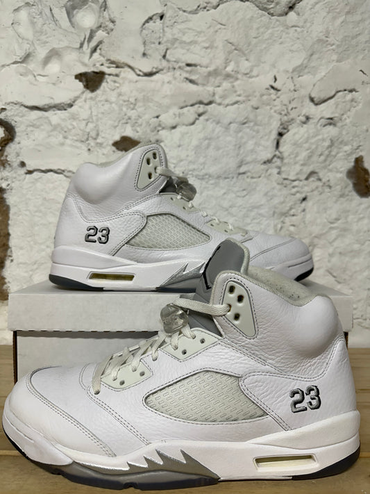 Air Jordan 5 White Metallic Sz 11.5