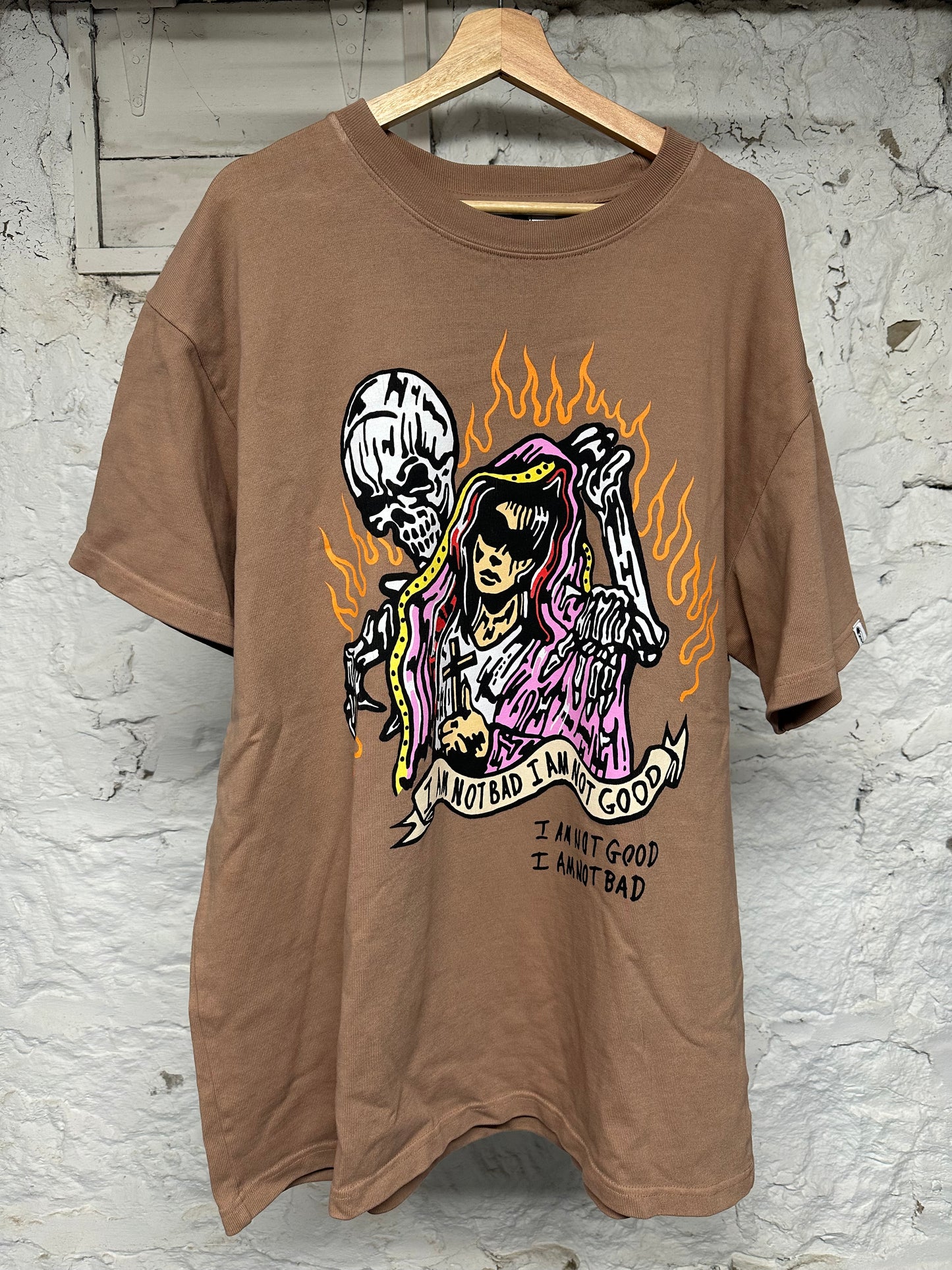 Warren Lotas I Am Not Bad Tan T-Shirt Sz XXL