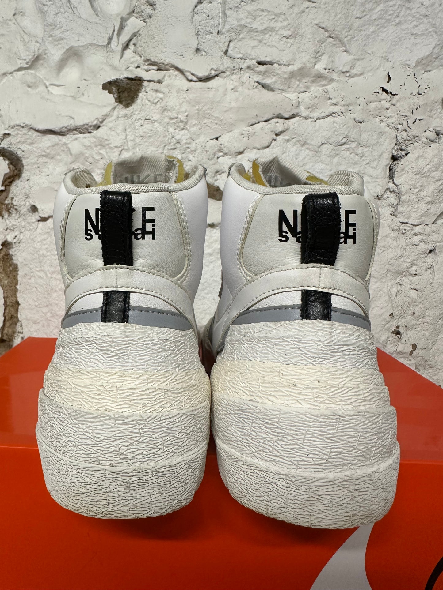 Nike Sacai Blazer White Grey Sz 14