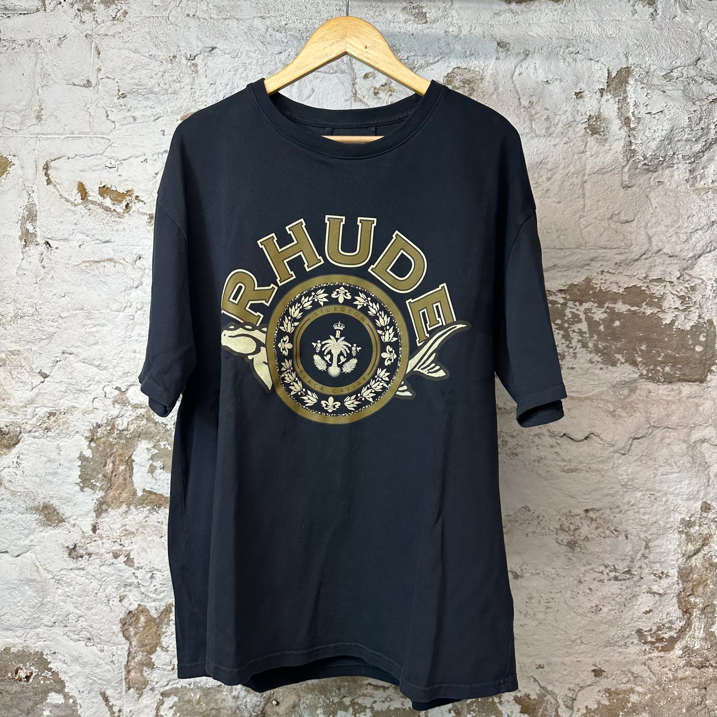 Rhude Sturgeon T-shirt Black Sz L