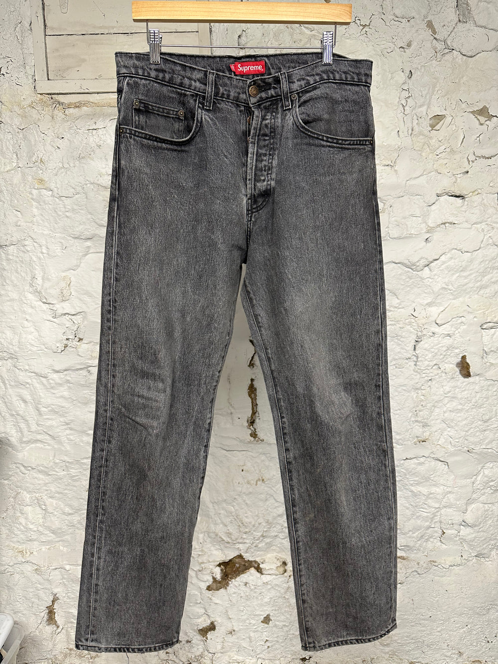 Supreme Star Logo Grey Jeans Sz 30