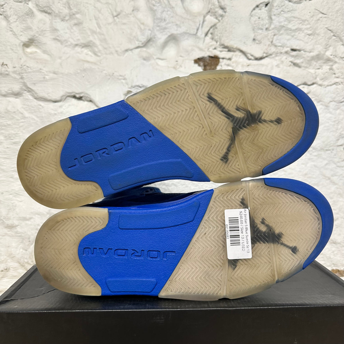 Air Jordan 5 Blue Suede Sz 13