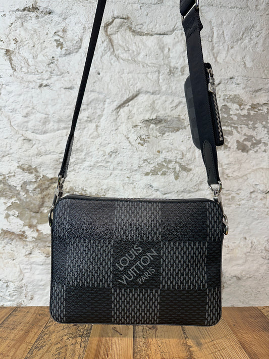 Louis Vuitton Trio Graphite Messenger Bag