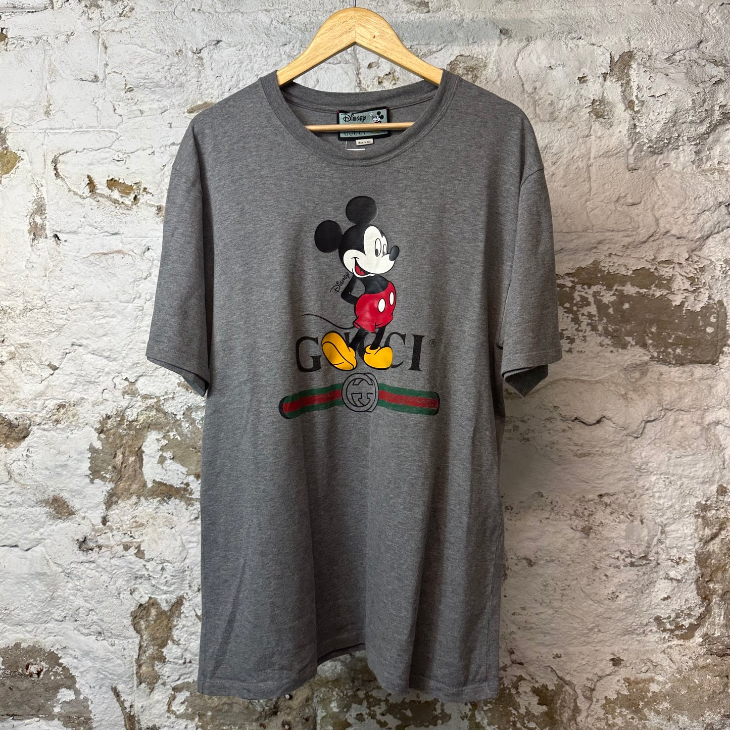 Gucci Mickey Mouse Disney T-shirt Gray Sz M (XL)