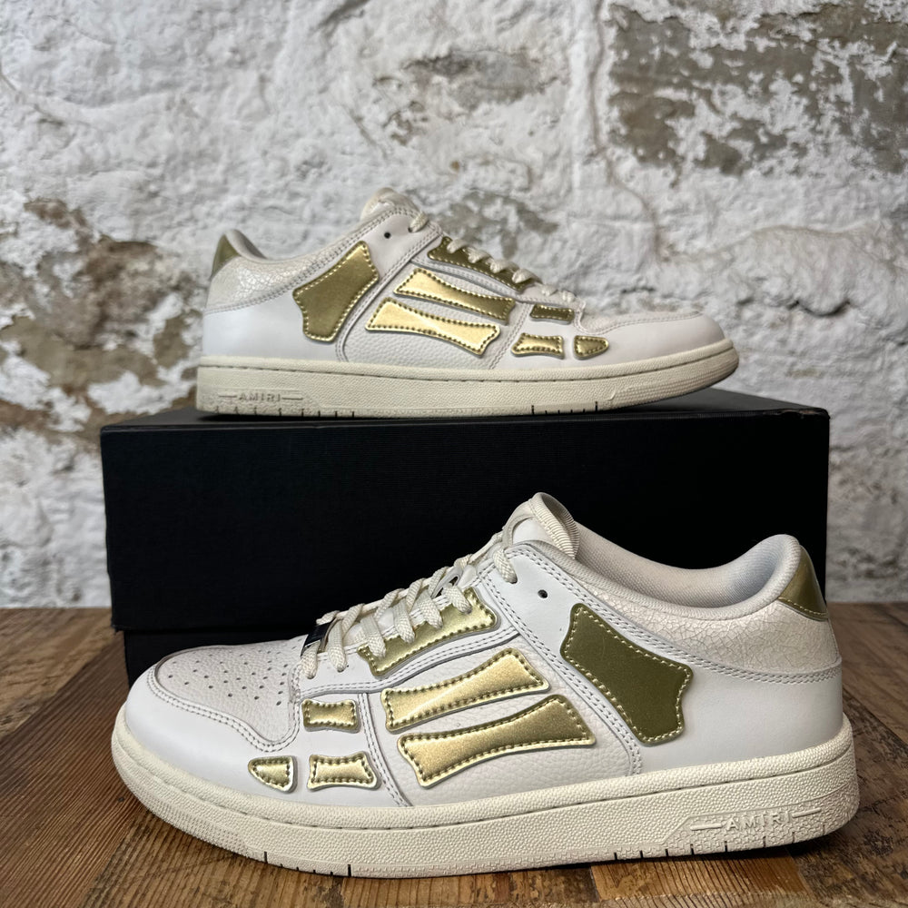 Amiri Gold Skeleton White Sneaker Sz 10 (43)