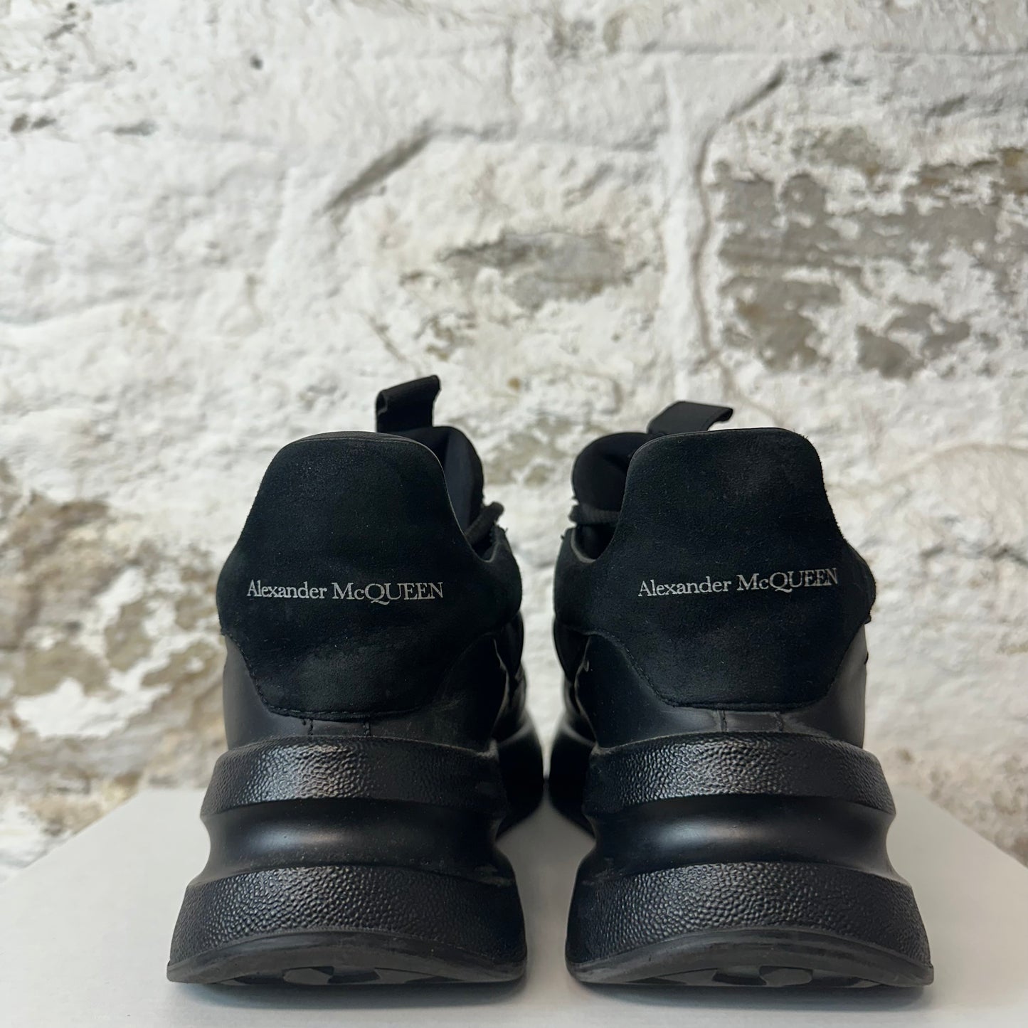 Alexander Mcqueen Nappa Joey Triple Black Sneaker Sz 7.5 (40.5) No Box