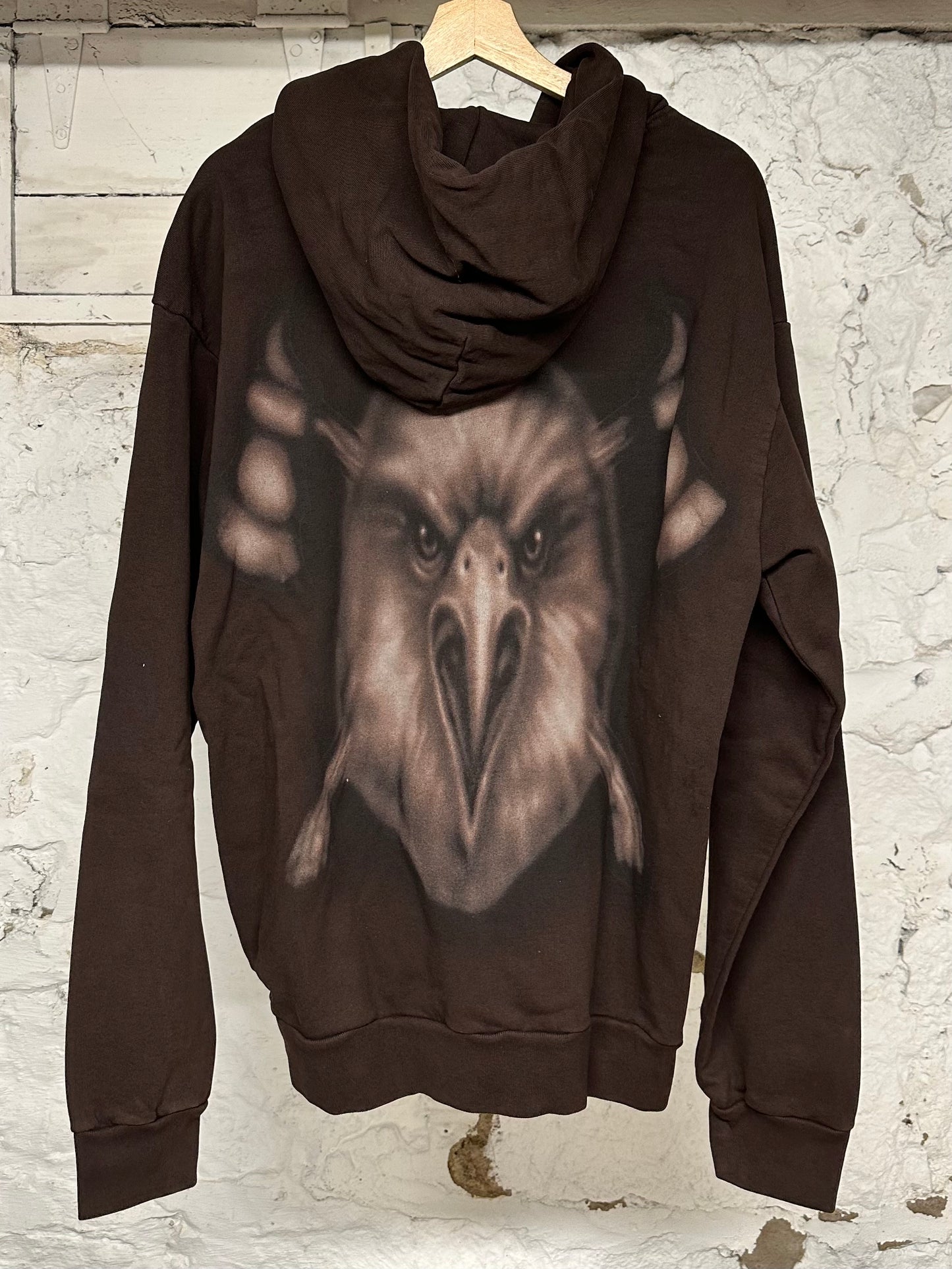 Travis Scott LAFD Brown Zip Up Hoodie Sz L