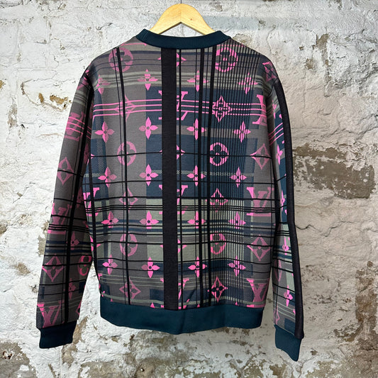 Louis Vuitton Jacquard Pink Monogram Crewneck Sz L