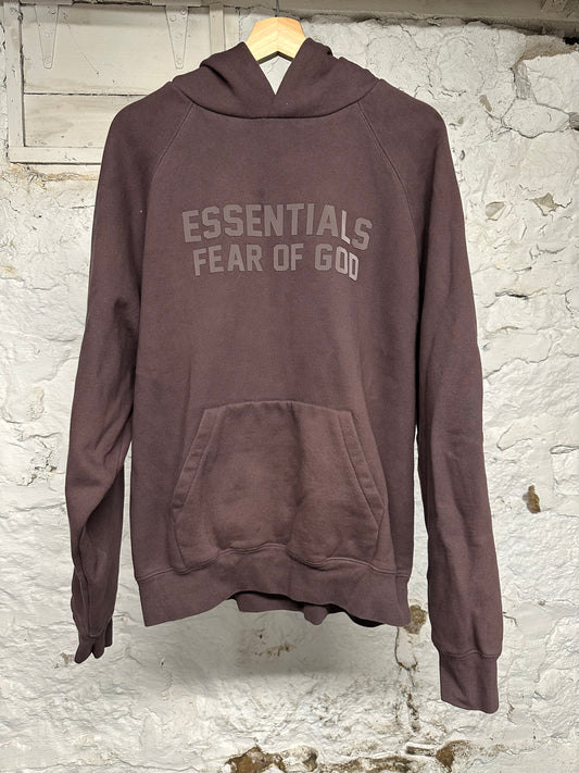 Fear of God Essentials Plum Hoodie Sz M