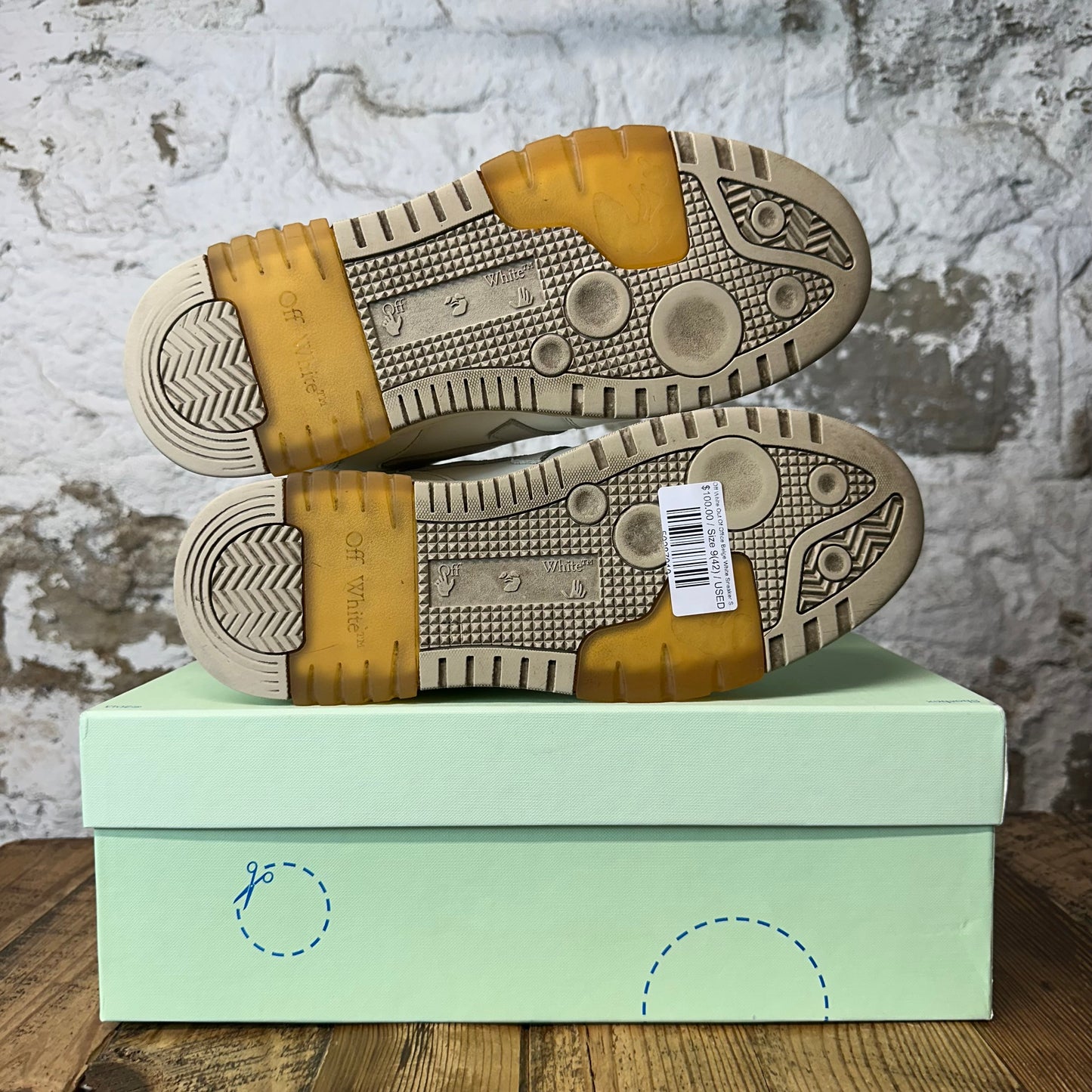 Off-White Out Of Office Beige White Sneaker Sz 9 (42)