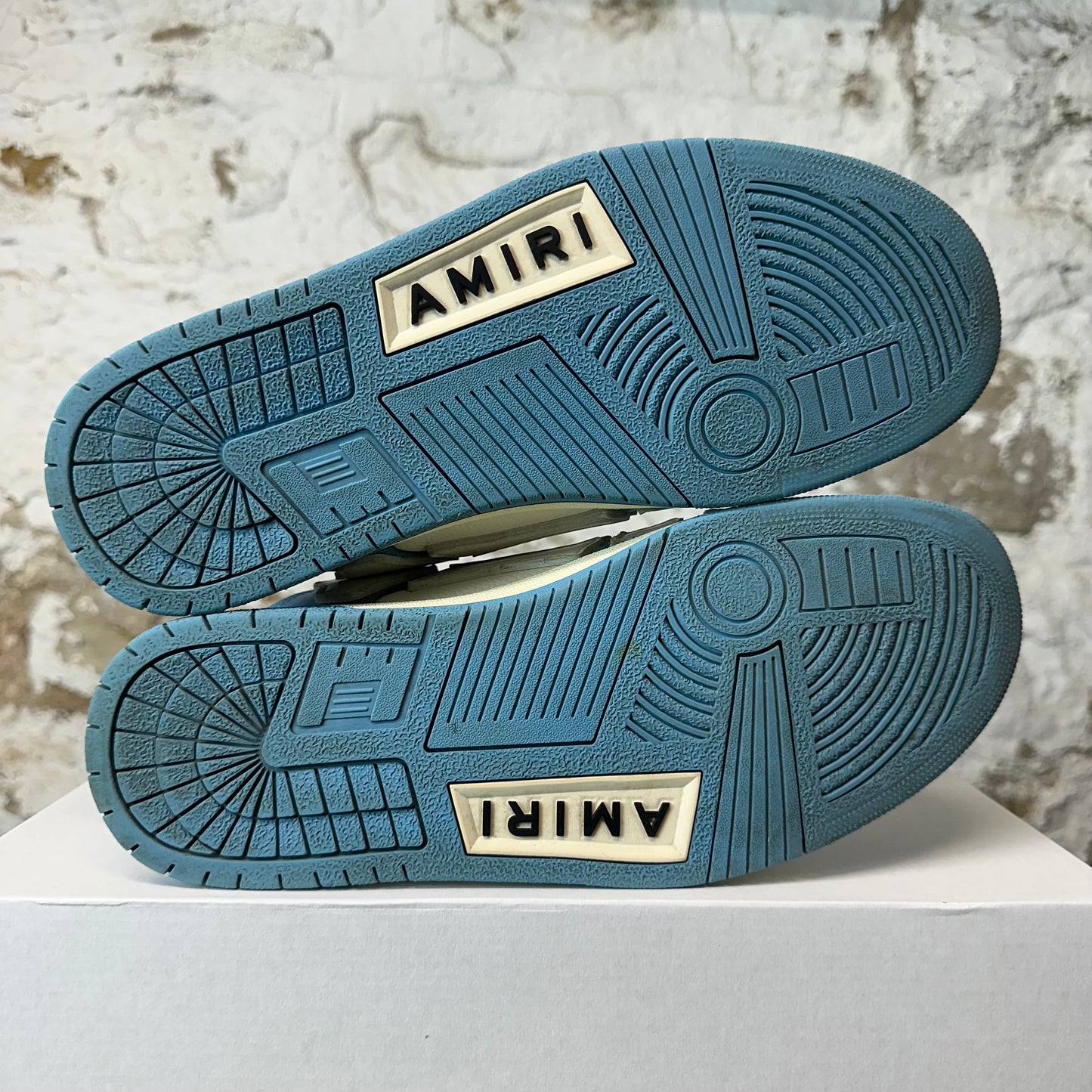 Amiri White Skeleton Sky Blue White Sneaker Sz 9 (42)