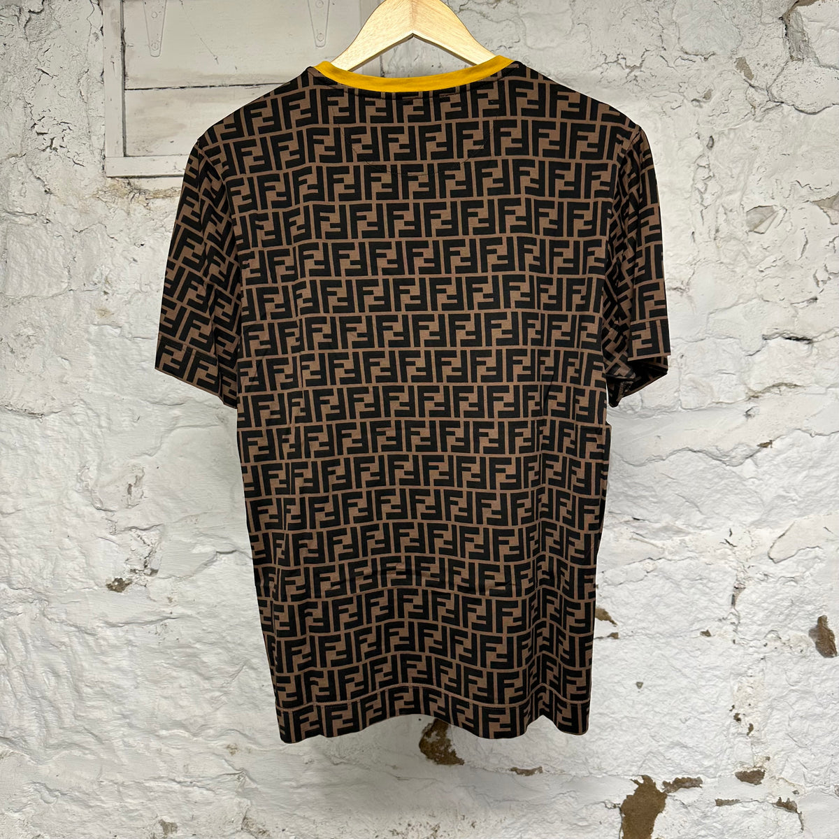 Fendi FF Logo AOP T-Shirt Sz S