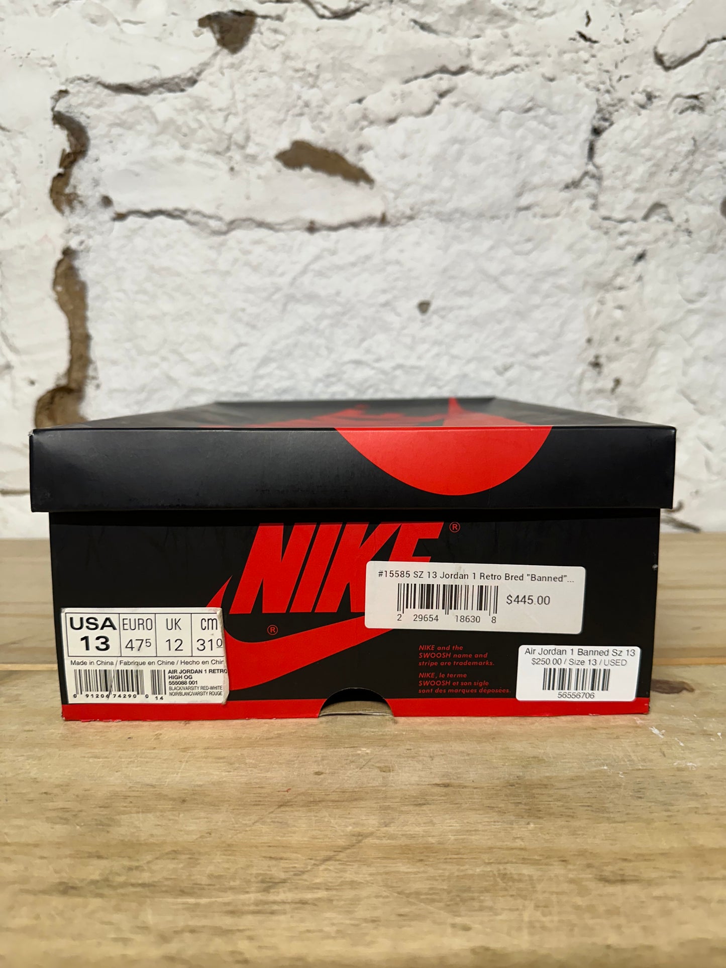 Air Jordan 1 Banned Sz 13