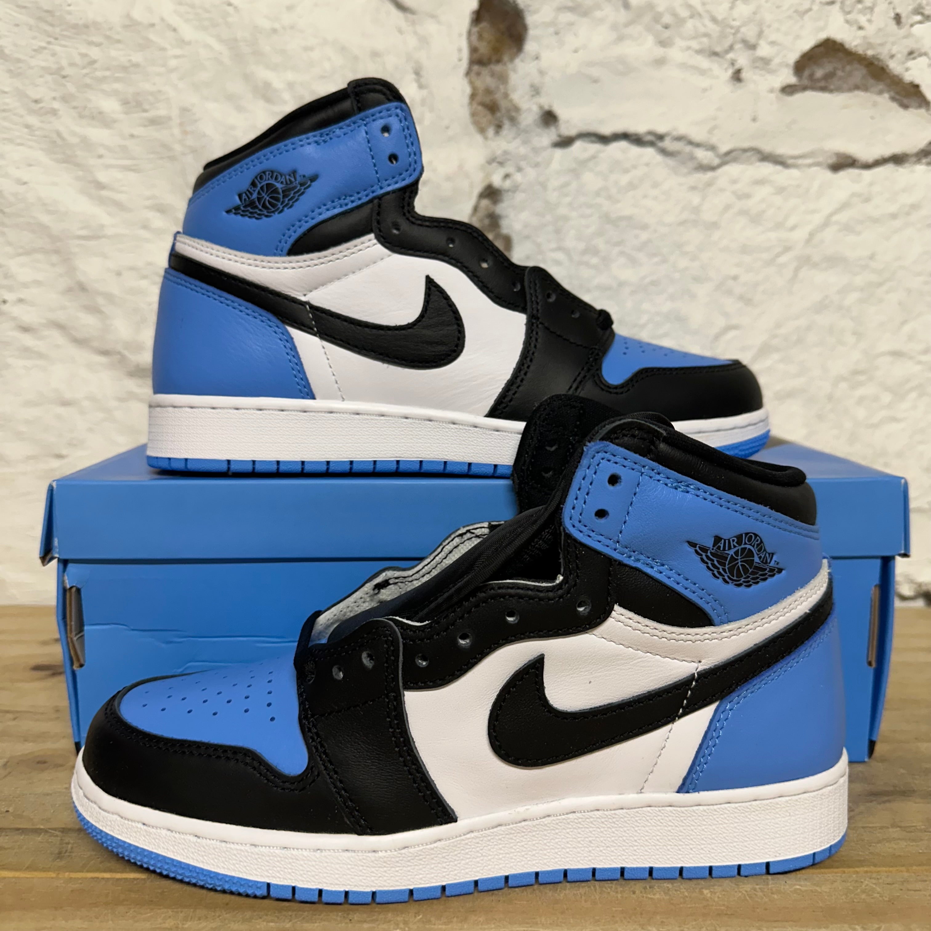 Air Jordan 1 High UNC Toe Sz 6Y DS