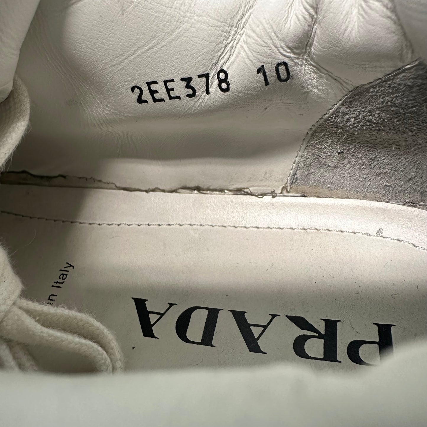 Prada Black White Platform Sneaker Sz 10