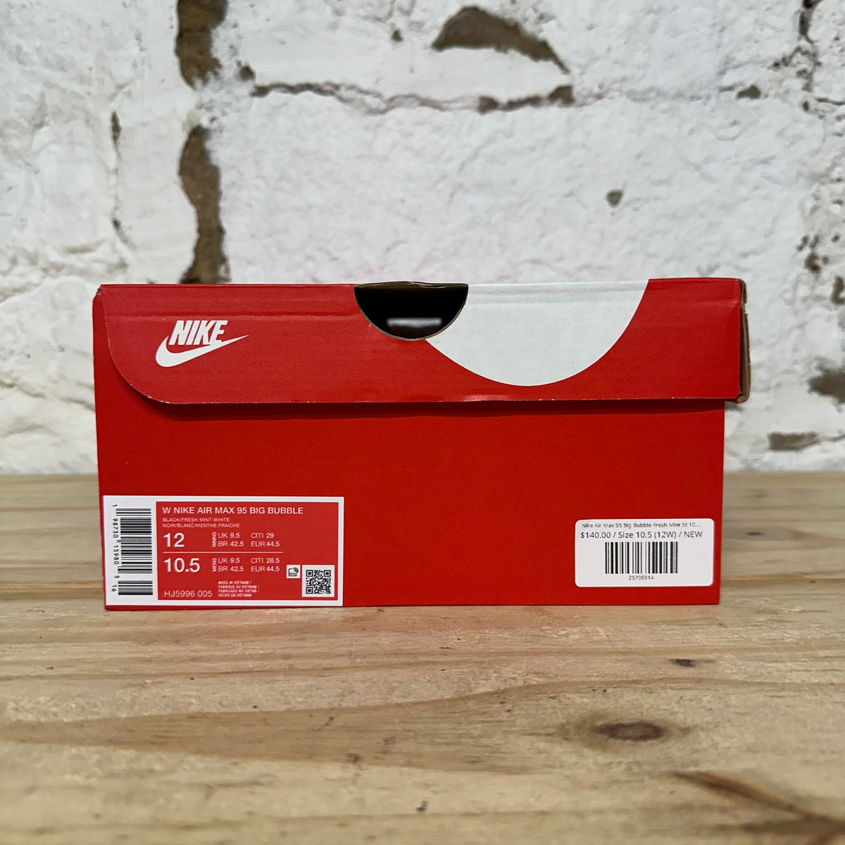 Nike Air Max 95 Big Bubble Fresh Mint Sz 10.5 (12W) DS