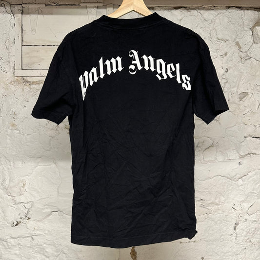 Palm Angels Shark Black T-Shirt Sz S