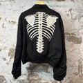 Kapital Skeleton Zip Up Jacket Black Sz XL (4)