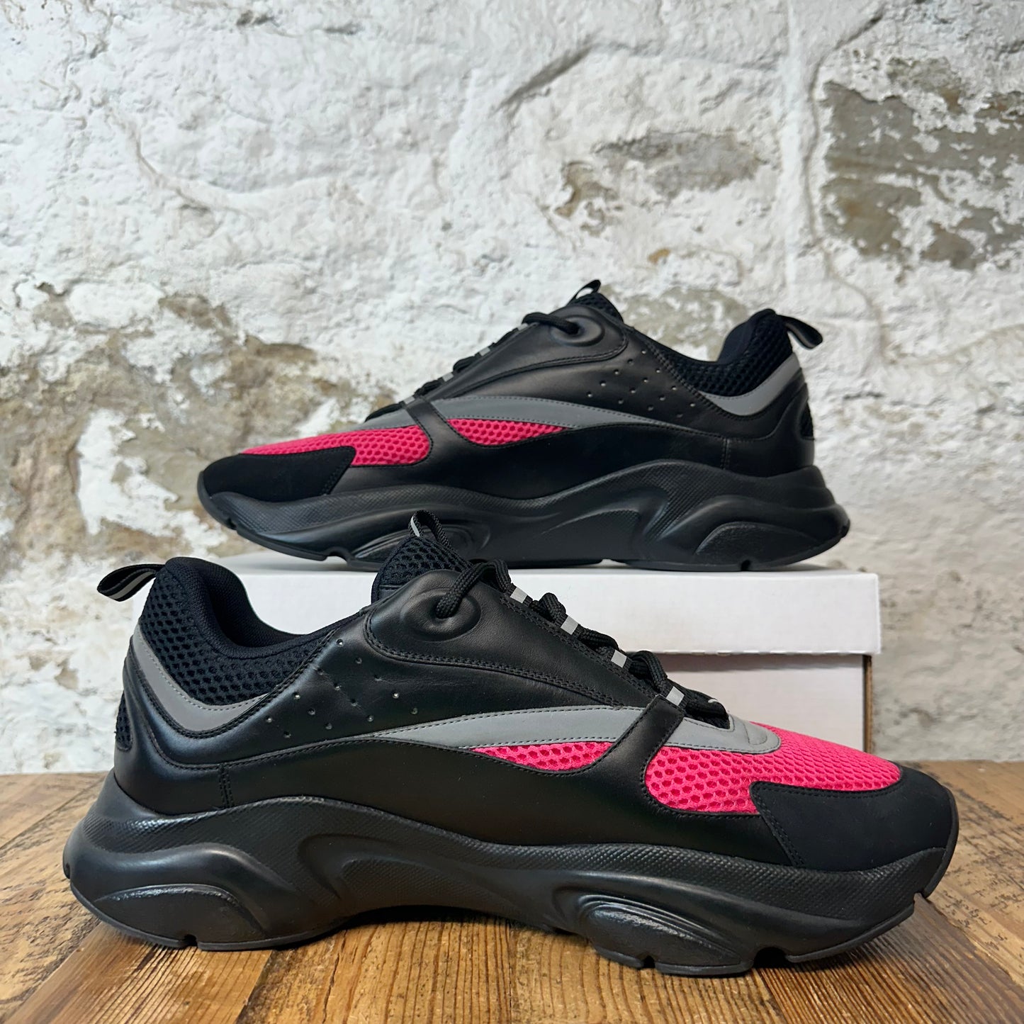 Dior B22 Black Grey Pink Sneaker Sz 15 (48)