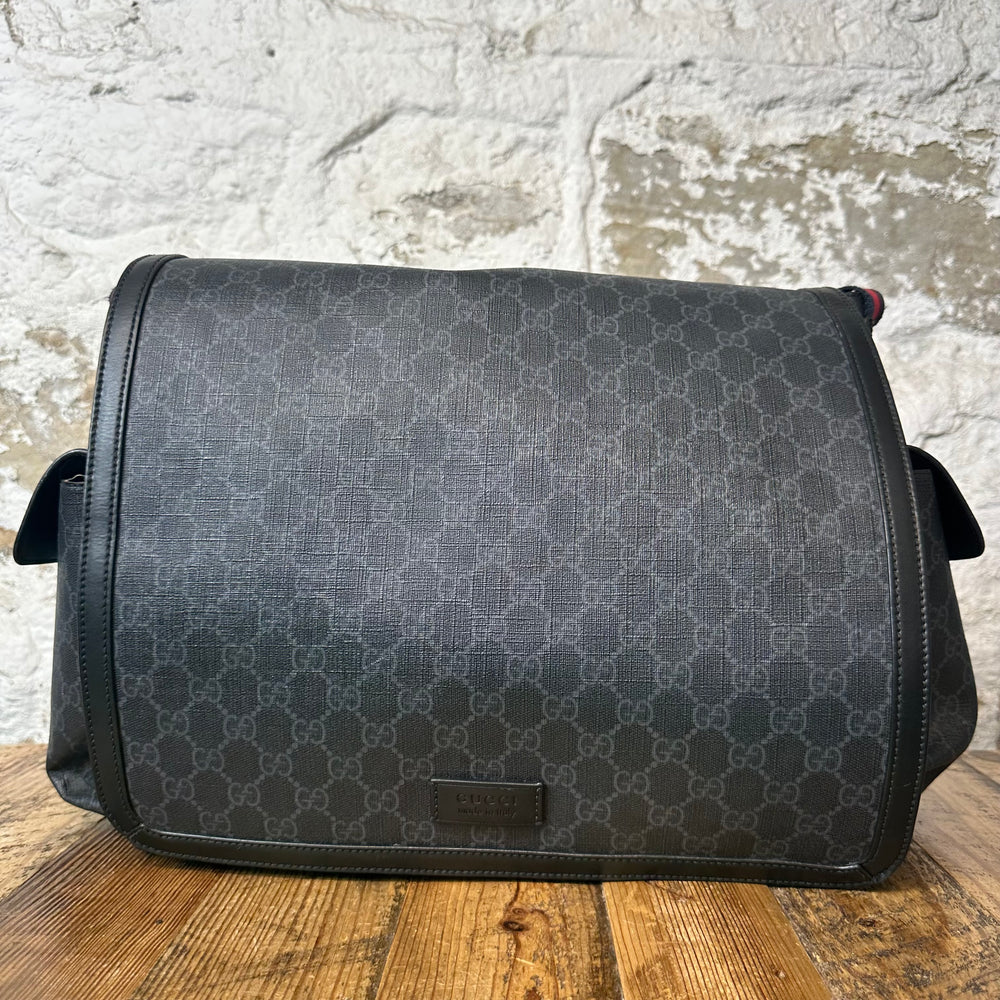 Gucci Supreme GG Black Monogram Diaper Bag