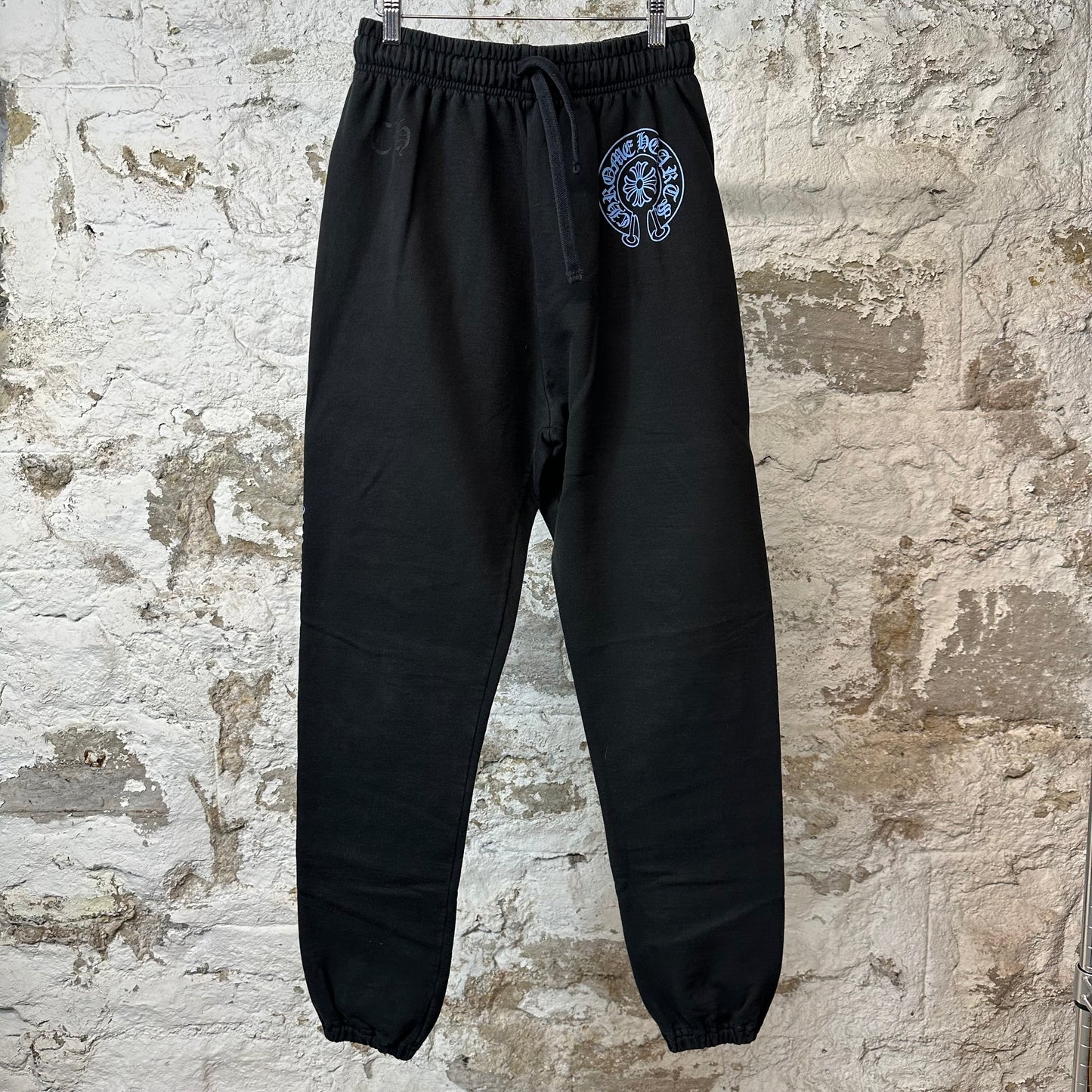 Chrome Hearts Blue Horseshoe Sweatpants Black Sz S