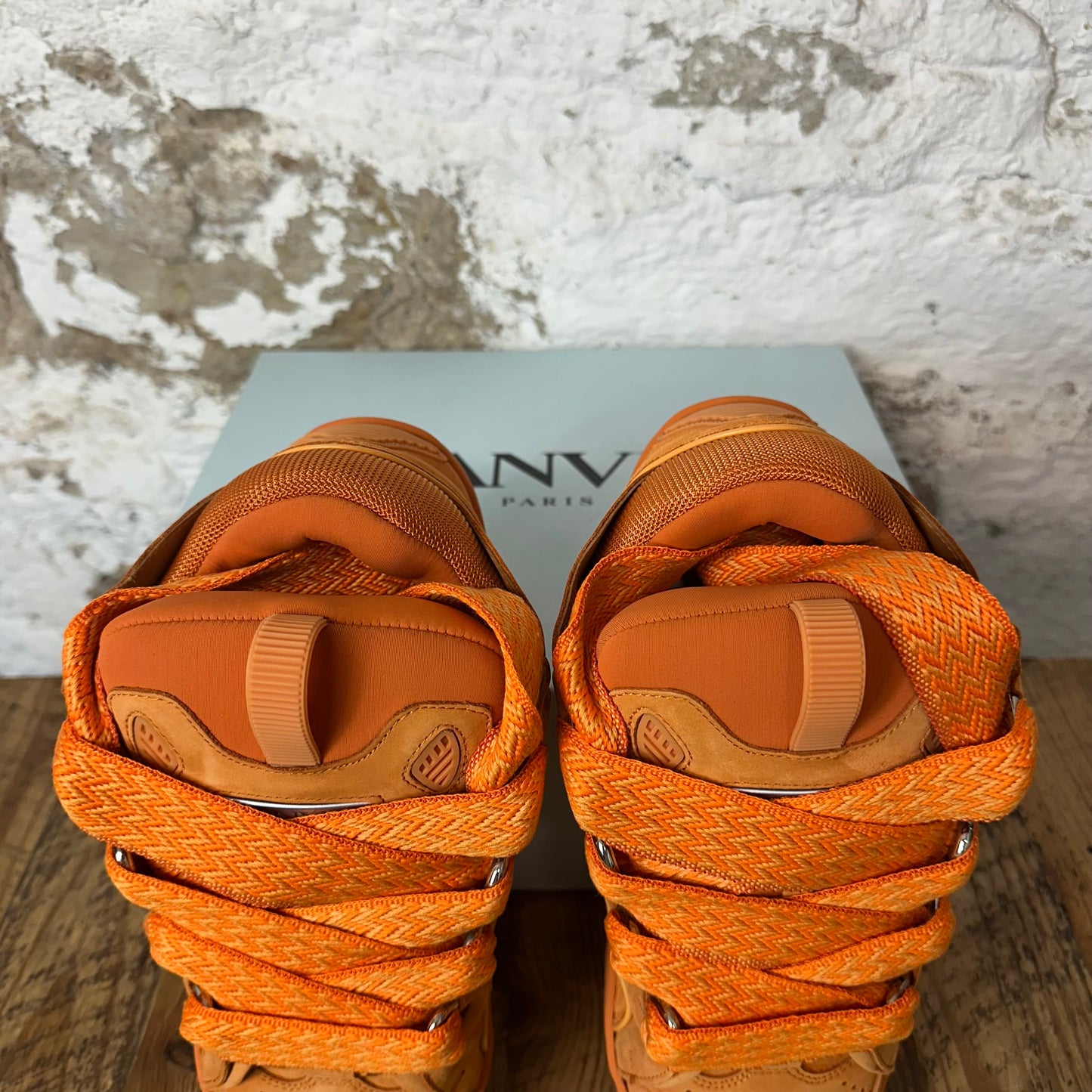 Lanvin Curb Triple Orange Sneaker