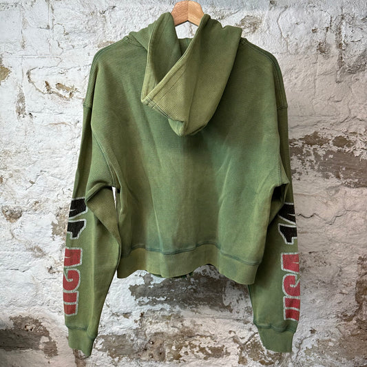 Vale USA14 Thermal Green Zip Up Hoodie