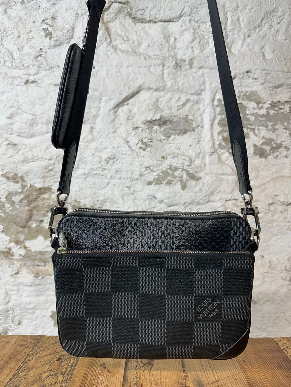 Louis Vuitton Trio Graphite Messenger Bag