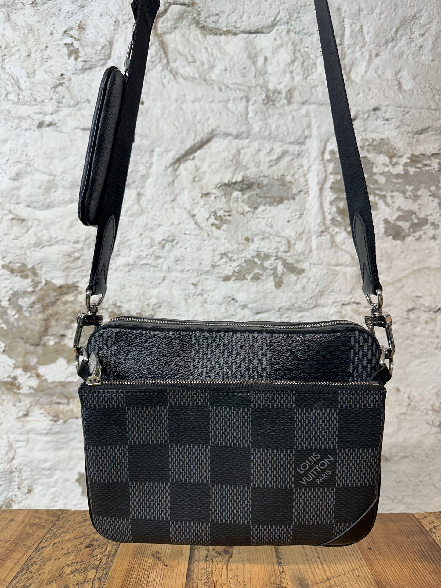 Louis Vuitton Trio Graphite Messenger Bag