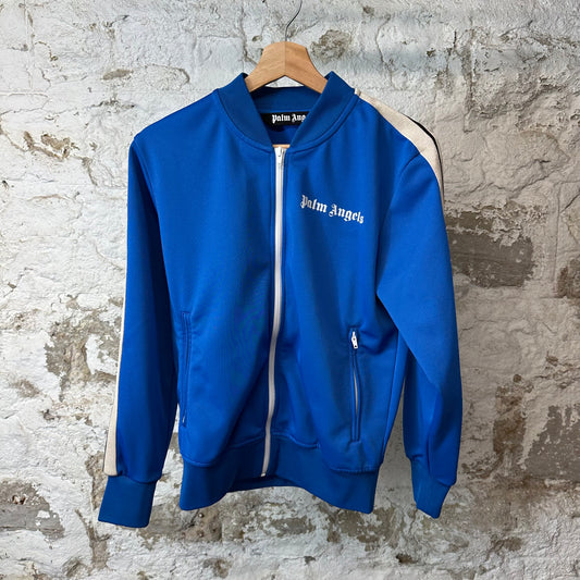 Palm Angels Royal Blue Beige Track Jacket Sz S
