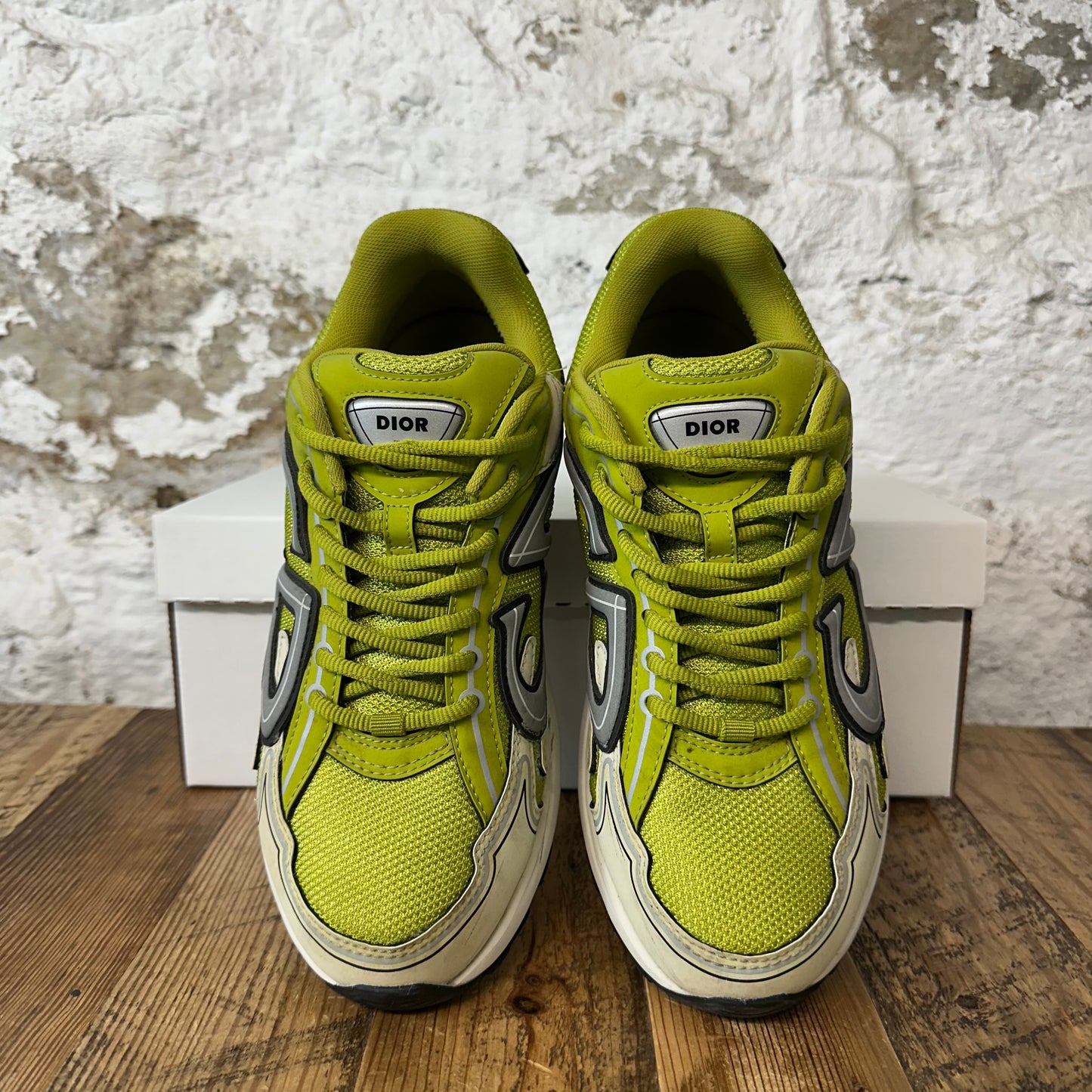 Dior B30 Lime Green White Sneaker Sz 8 (41) No Box