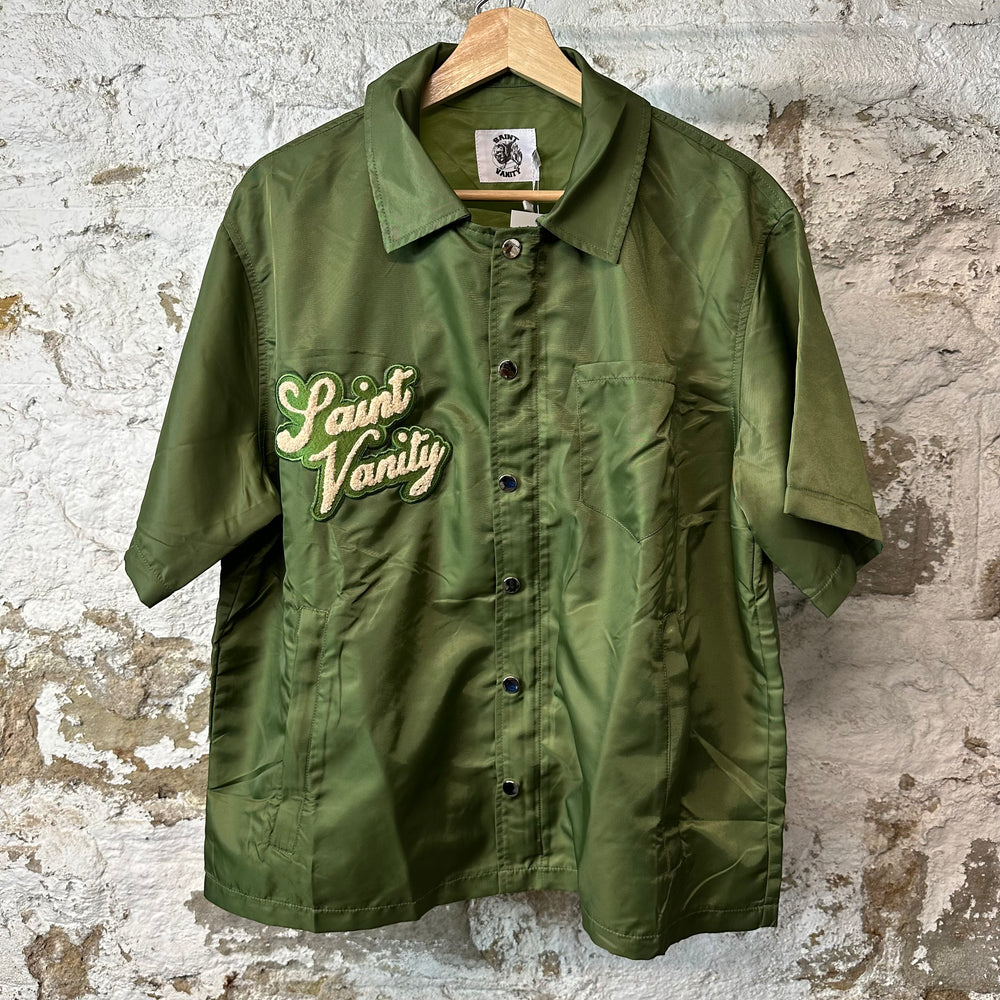 Saint Vanity Green Nylon Shirt