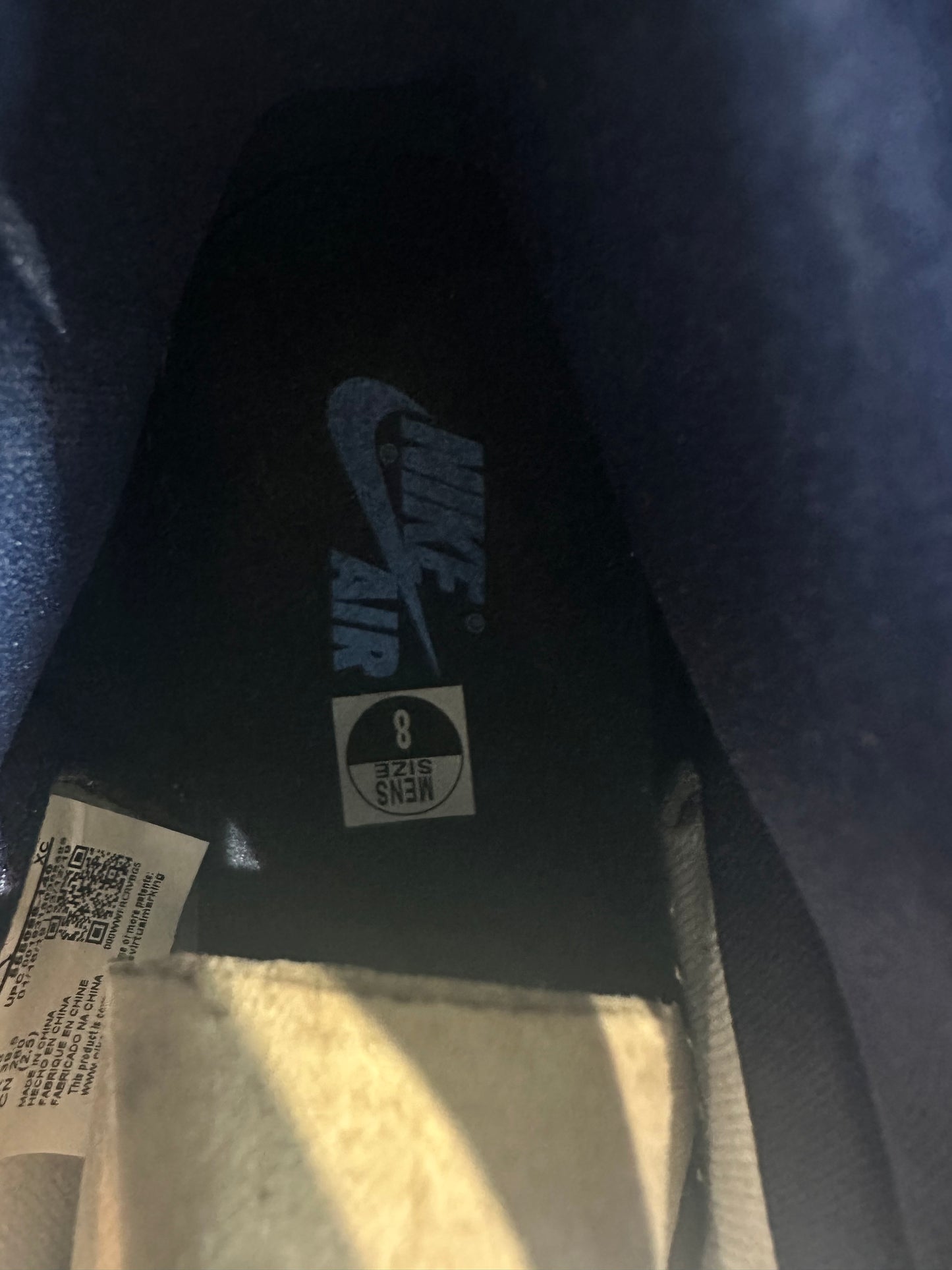 Air Jordan 1 High Obsidian Sz 8 DS