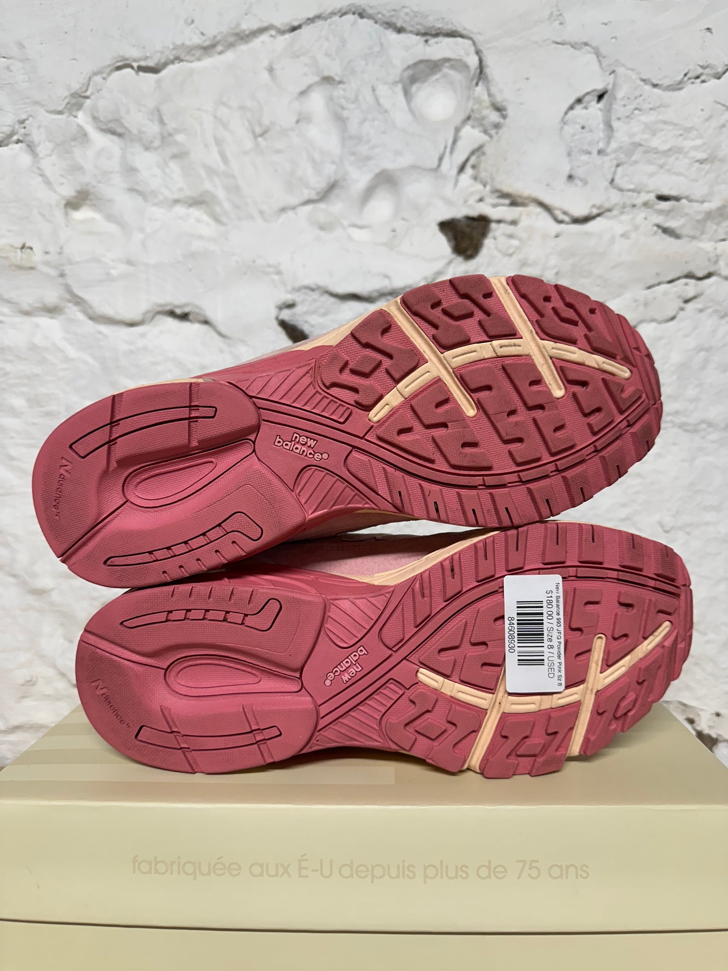 New Balance 993 JFG Powder Pink Sz 8
