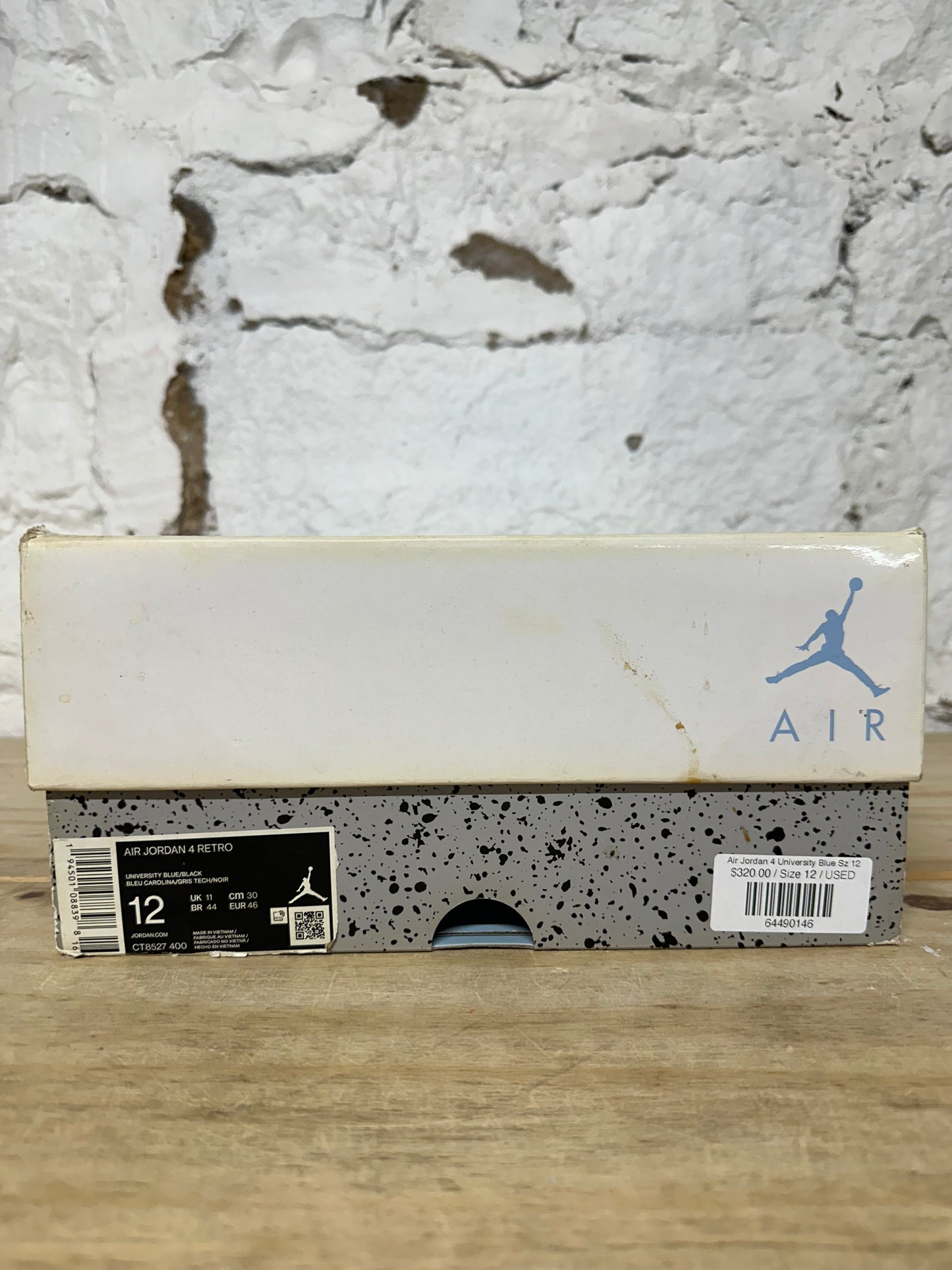 Air Jordan 4 University Blue Sz 12