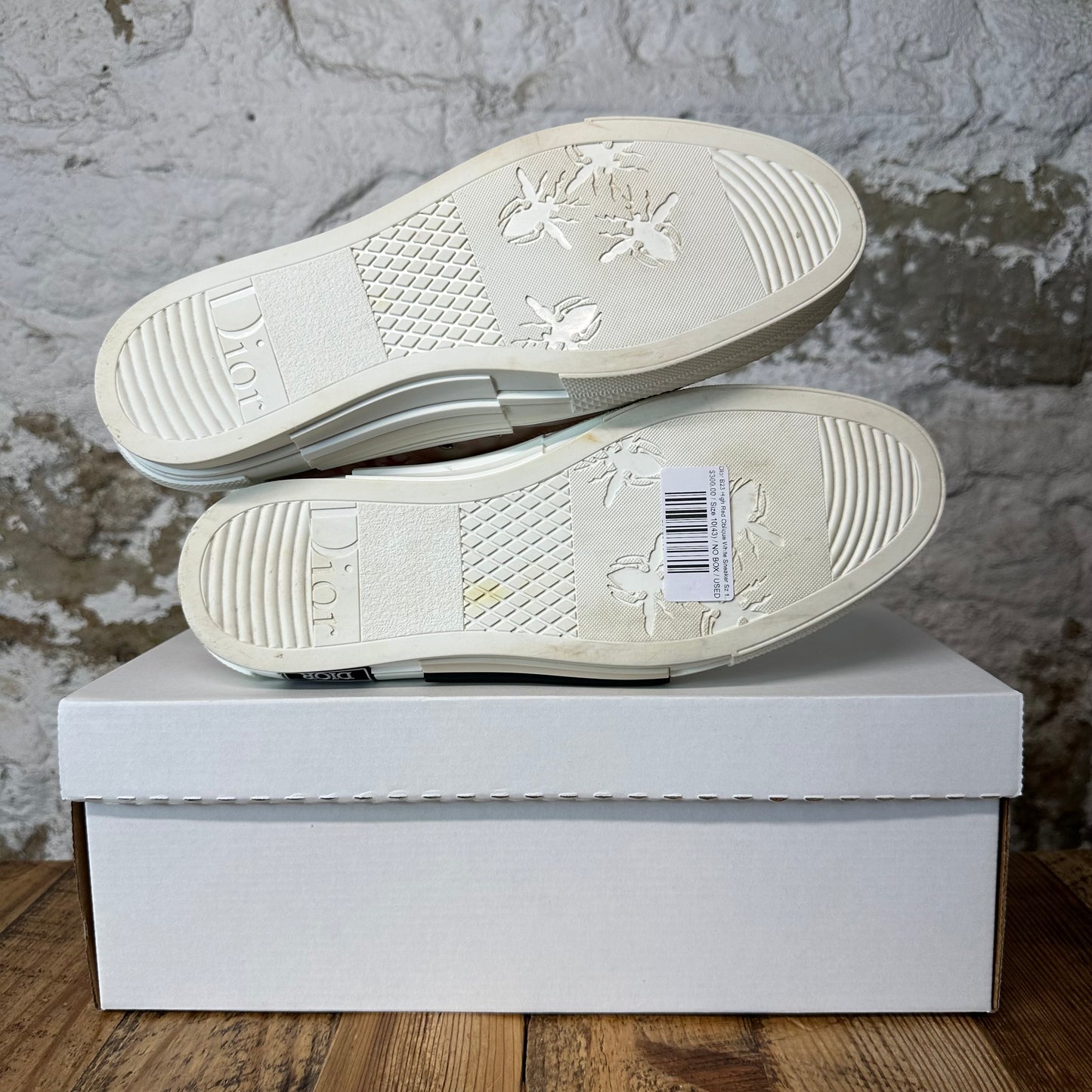 Dior B23 High Red Oblique White Sneaker Sz 10 (43)