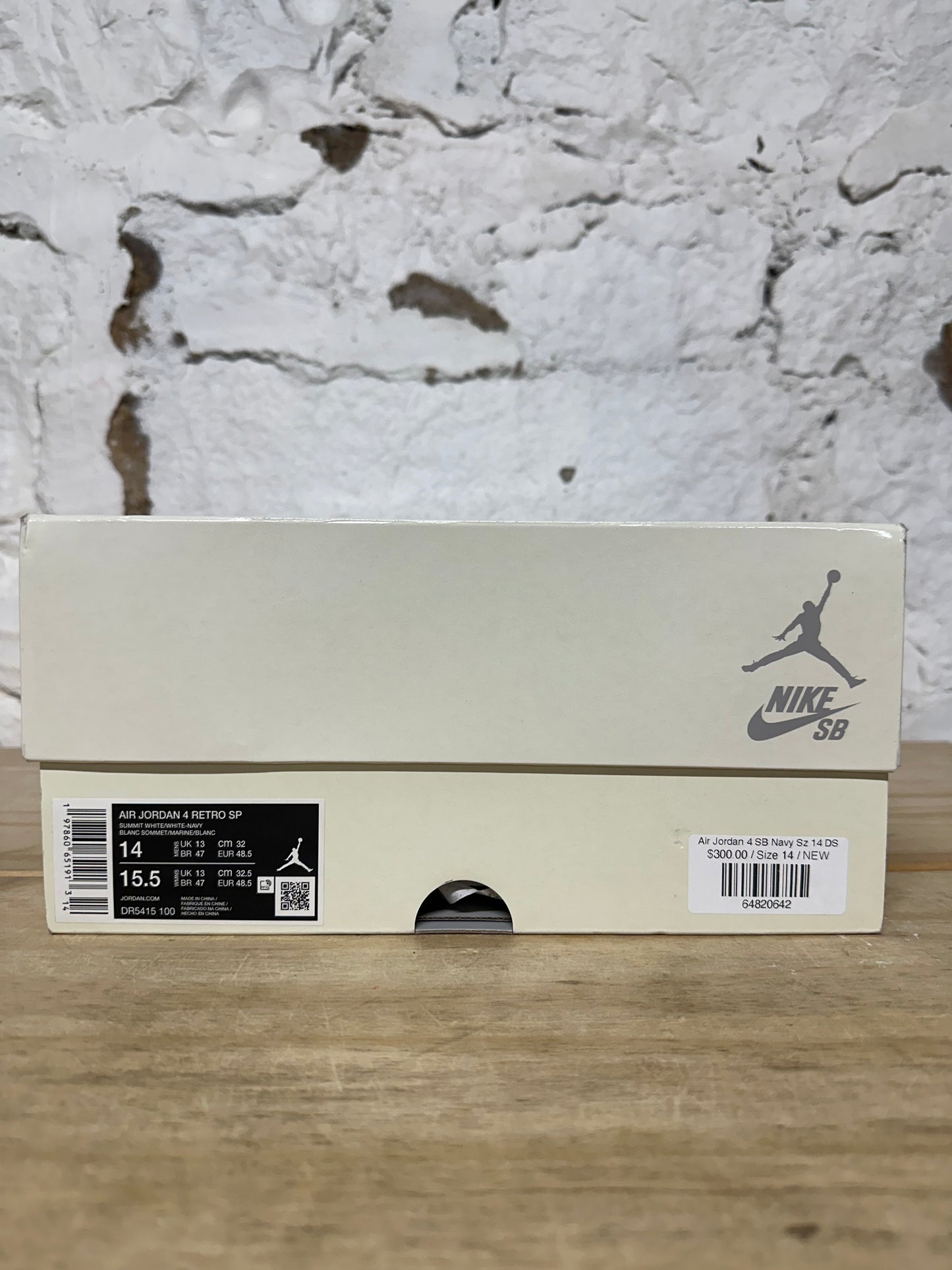 Air Jordan 4 SB Navy Sz 14 DS