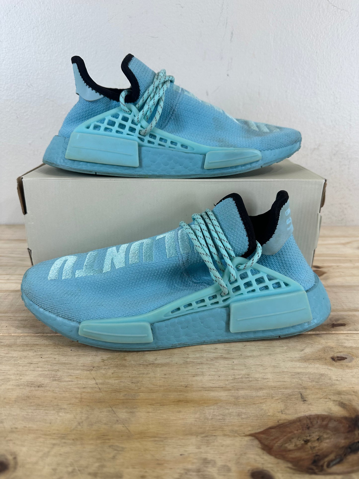 Adidas NMD Hu Clear Aqua Sz 8