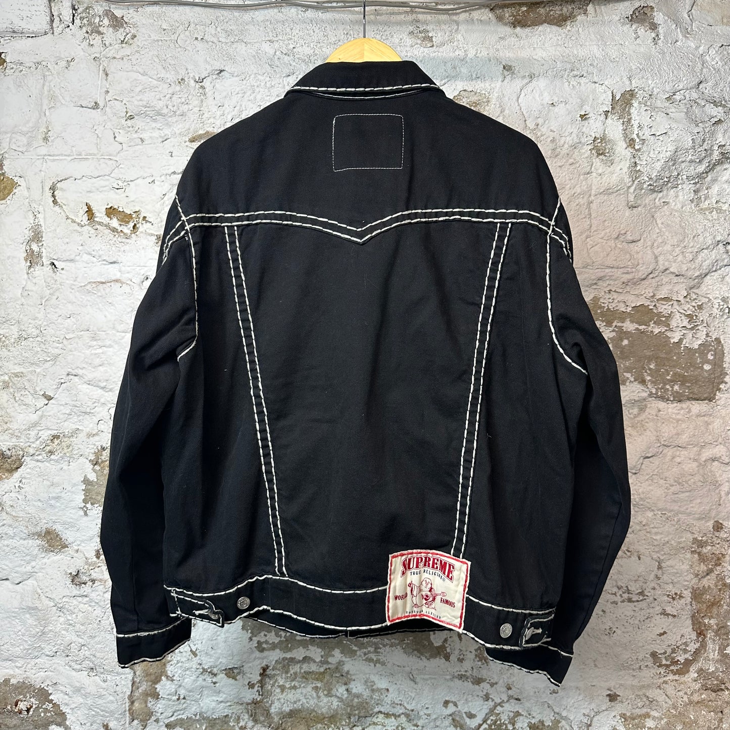 Supreme True Religion Denim Jacket Black Sz XL