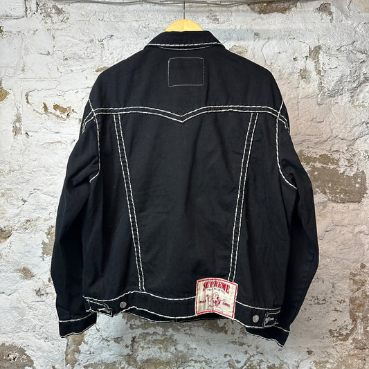 Supreme True Religion Denim Jacket Black Sz XL