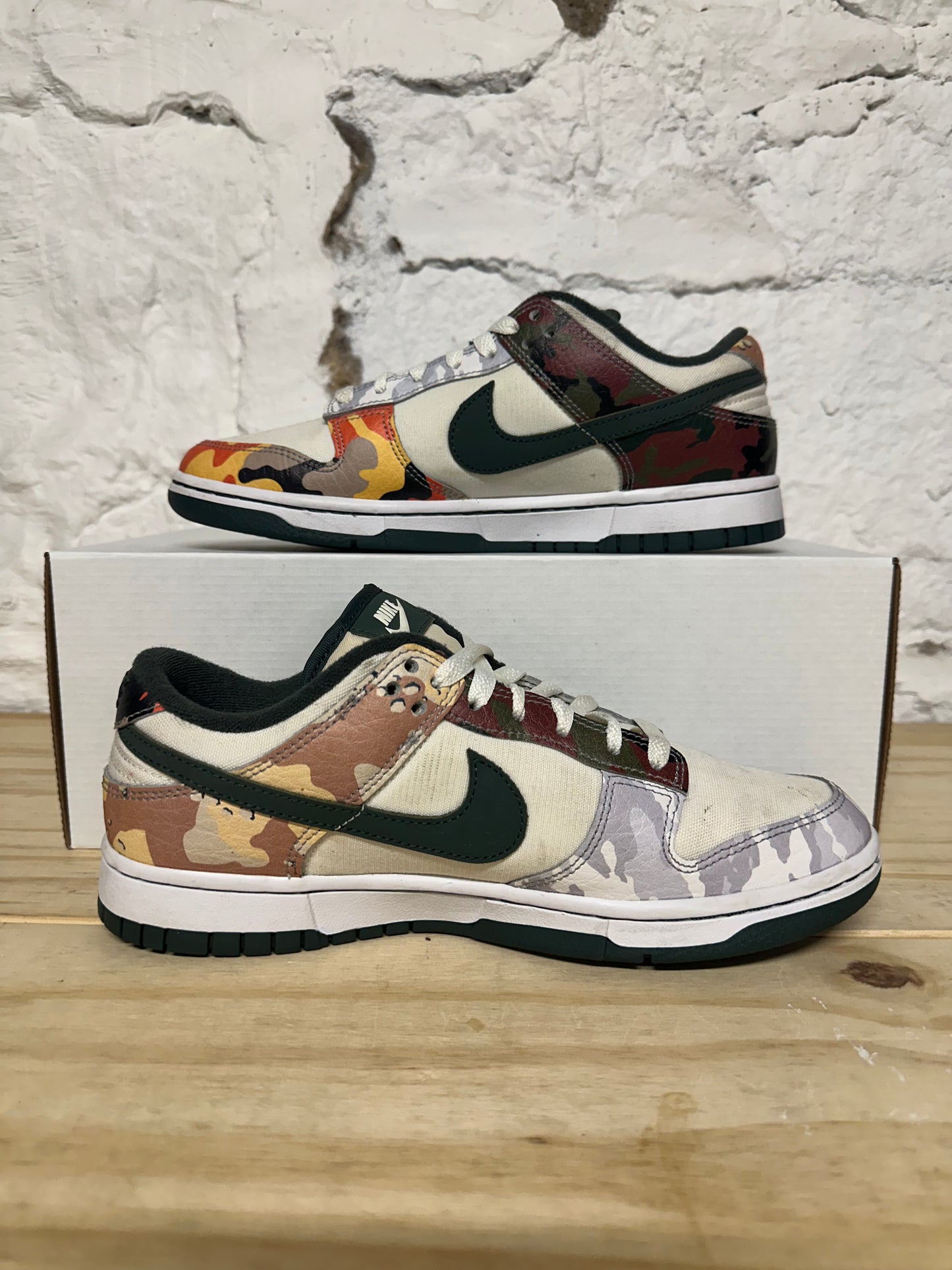 Nike Dunk Low Sail Multi Camo Sz 7.5