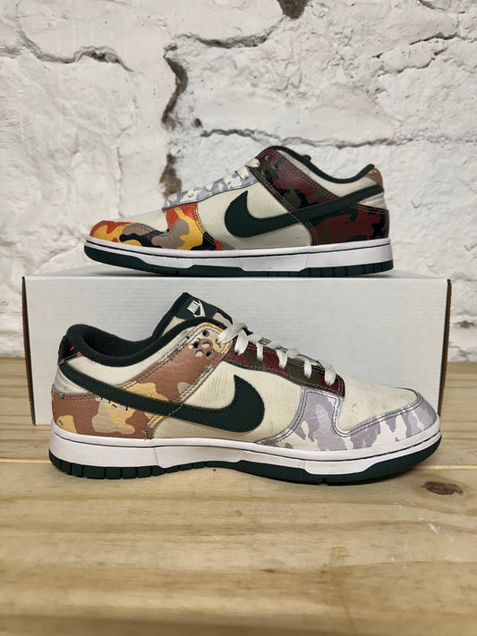 Nike Dunk Low Sail Multi Camo Sz 7.5