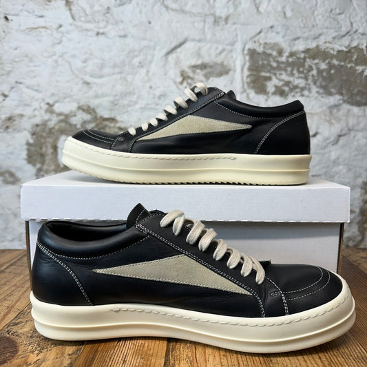 Rick Owens Vintage Black Leather Milk Sneaker Sz 10 (43)