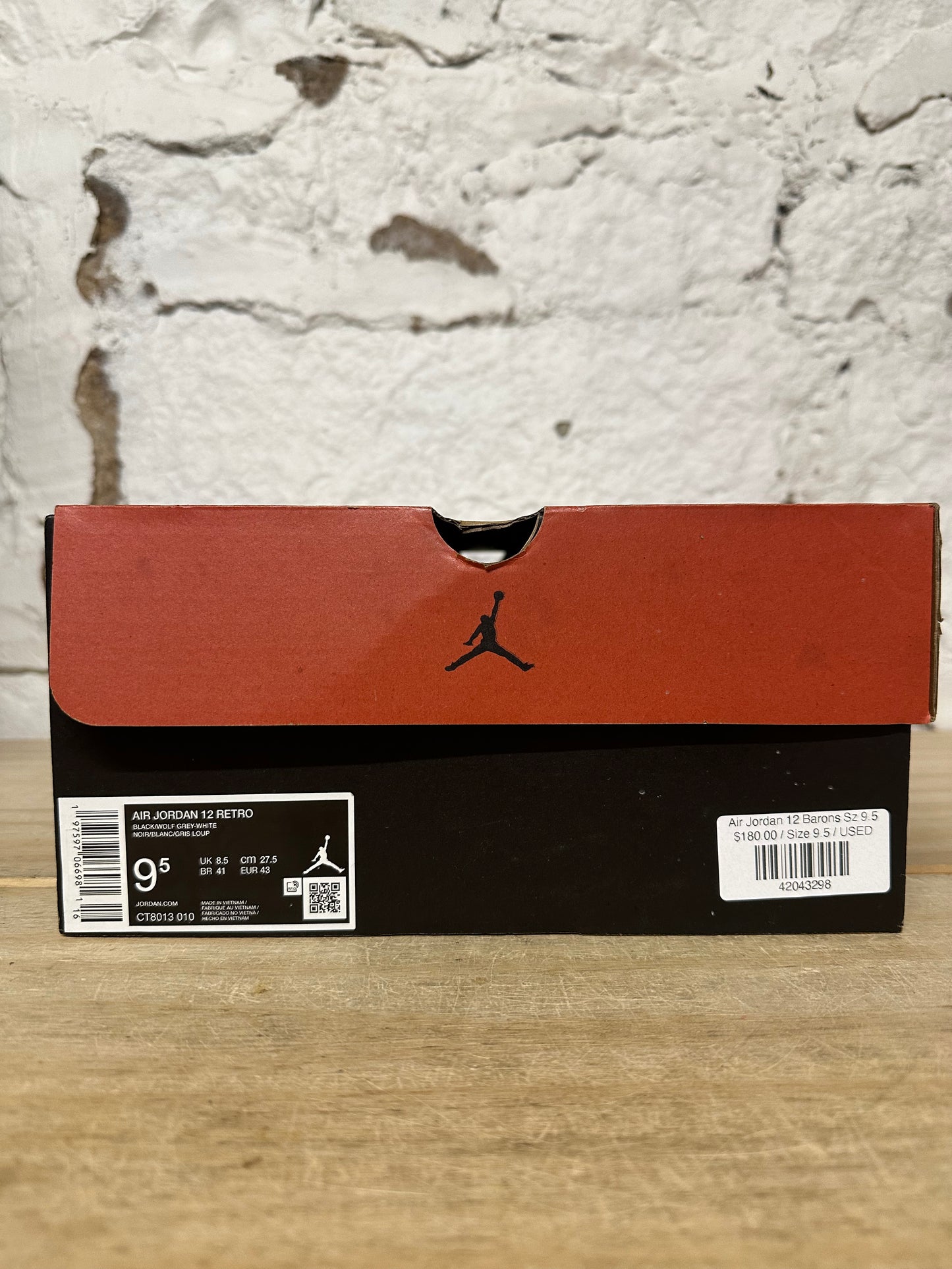 Air Jordan 12 Barons Sz 9.5