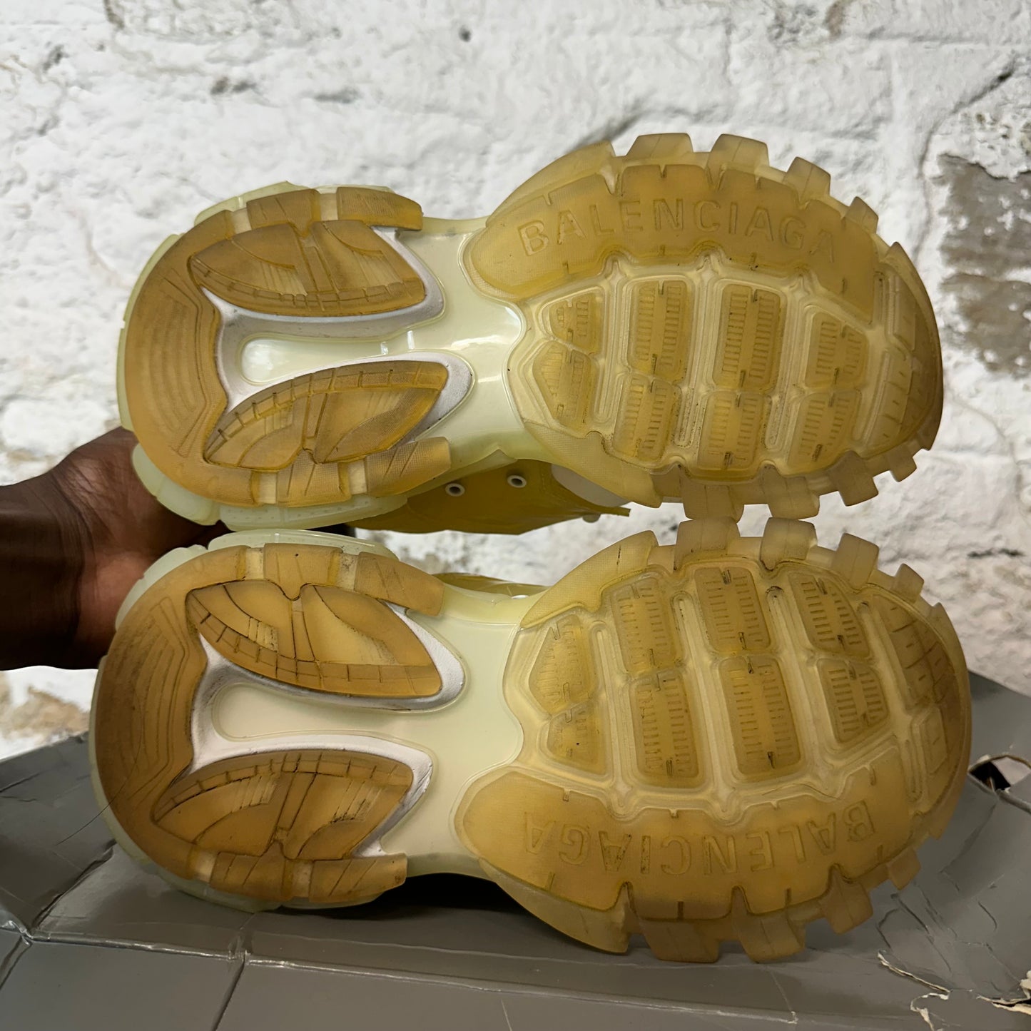 Balenciaga Track Runner White Clear Sneaker Sz 5 (37)