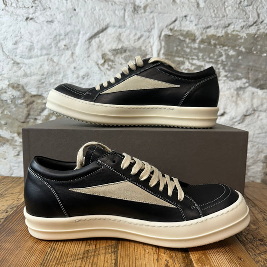 Rick Owens Vintage Black Leather Milk Sneaker Sz 10 (43) dS