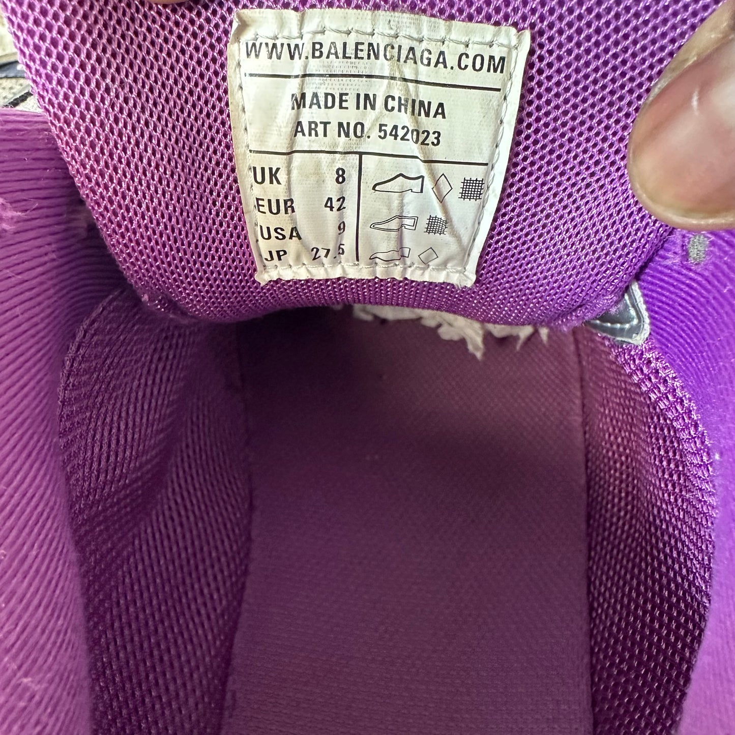 Balenciaga Track Runner Multicolor Silver Sneaker Sz 9 (42)