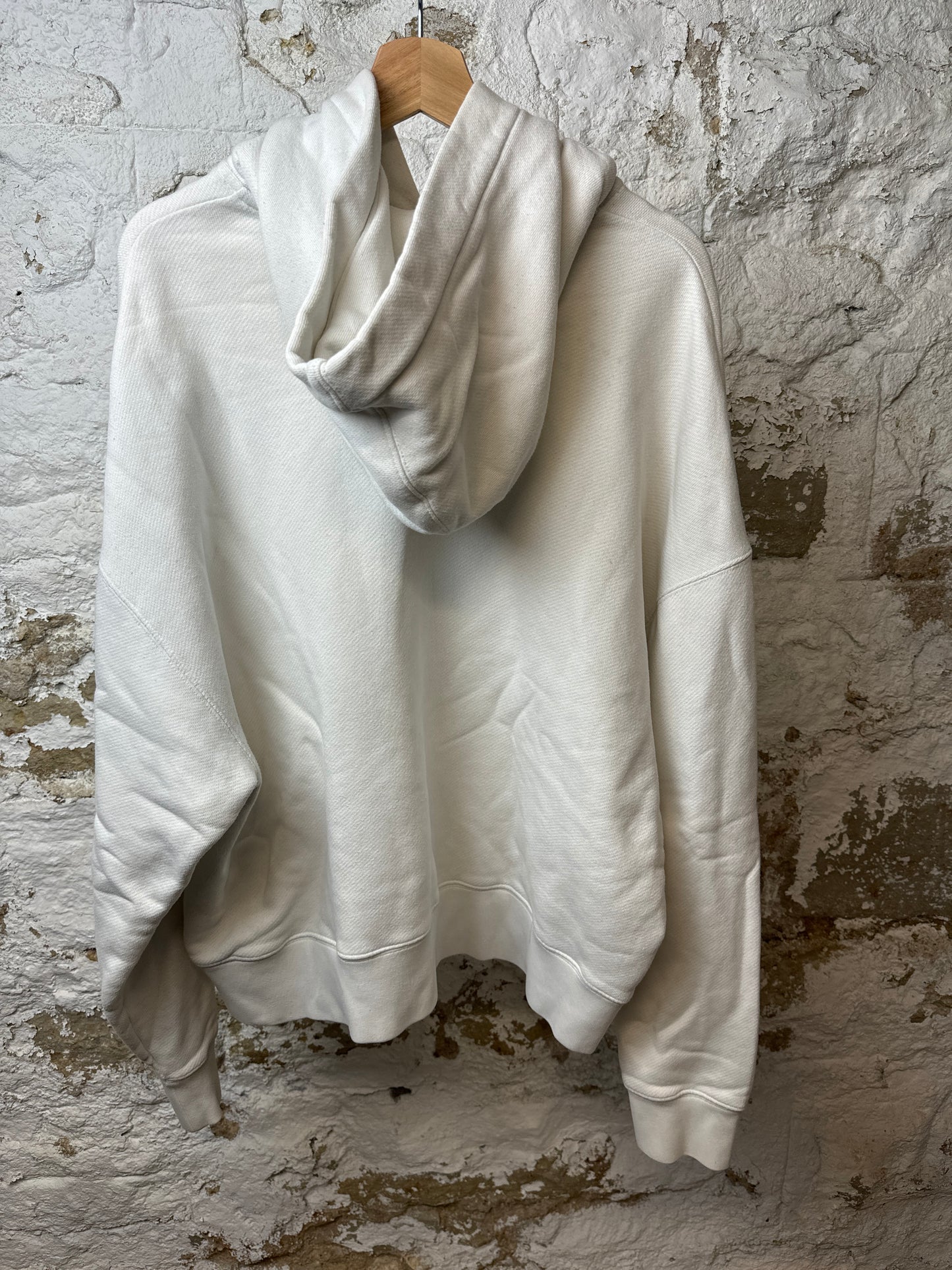 Palm Angels Smiley Face Hoodie White Sz M